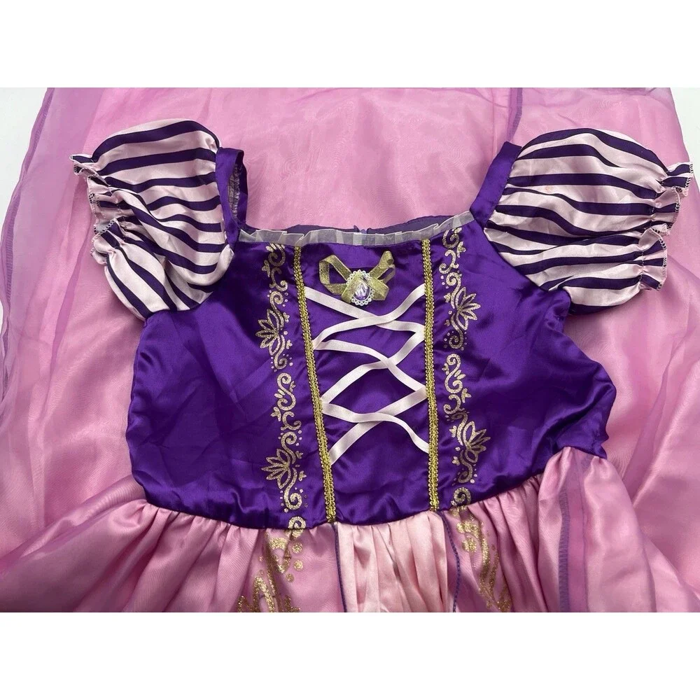 Dressy Daisy Girls Rapunzel Princess Dress Costume Purple/Pink Glitter Size 14